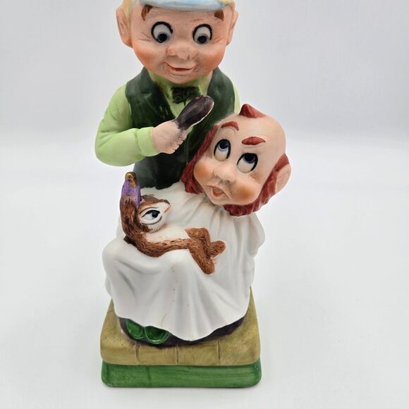 Mr. Barber Hoffman Decanter Mr. Lucky Leprechaun 1980 Distilling Empty Read - Picture 4 of 11